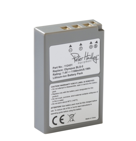 Peter Hadley BLS-5 Akku entspricht Olympus BLS-50